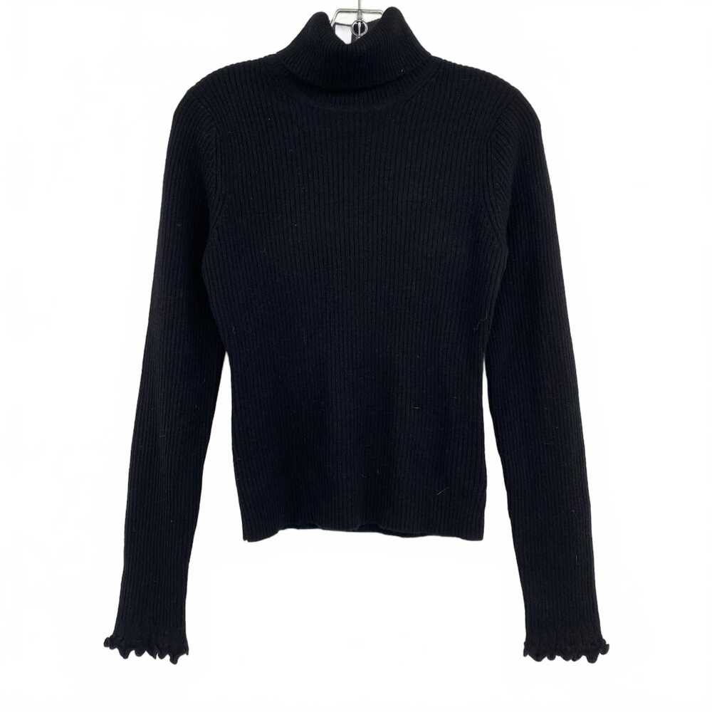 Ulla Johnson Black Cashmere Turtleneck Sweater | Size M